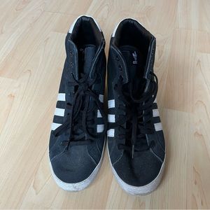 Addidas Basket Profile Wedge Heel Platform Size 9 Classice Three Stripe